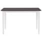 CorLiving Michigan Dining Table in White/Grey, , large