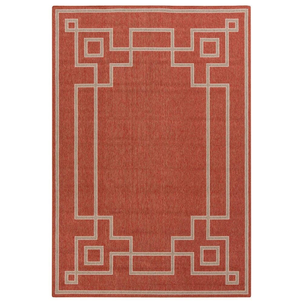 Surya Alfresco 2&#39;5&quot; x 4&#39;5&quot; Rust, Brown and Beige Indoor/Outdoor Area Rug, , large