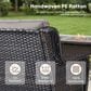Sunwell Garden Patio Chair with Brown Frame in Gray (Set of 2), , large