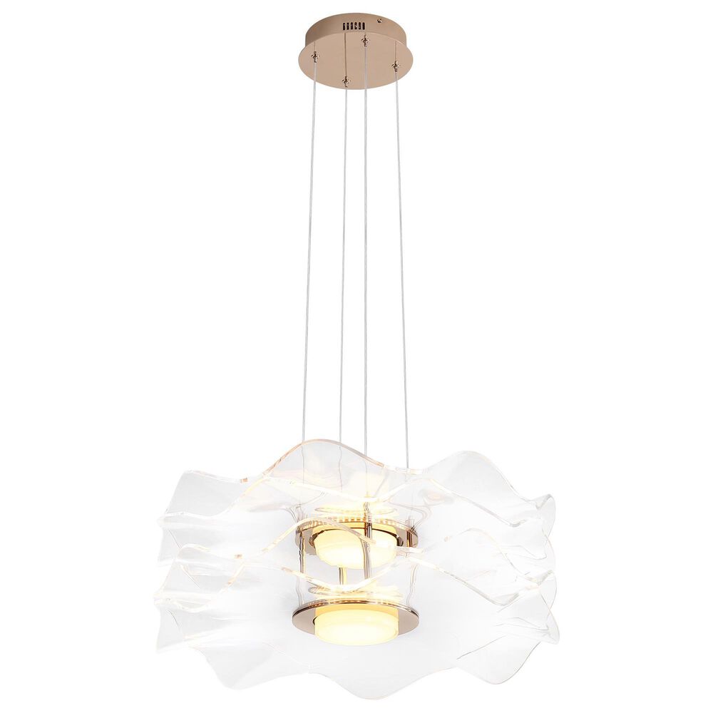 Golden Lighting Vetrina 2-Light Pendant in Light Gold, , large