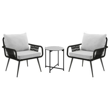 Timberlake Andover 3-Piece Bistro Set in Black, , large