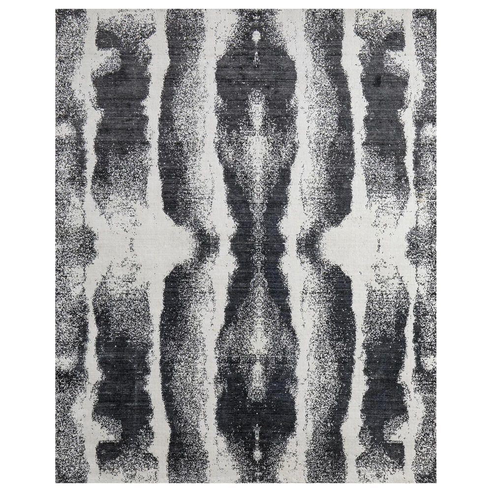 Feizy Coda 8930F 2" x 3" Black and White Area Rug, , large