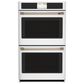 Cafe 2-Piece Kitchen Package with Matte White 30" Smart Built-In Convection Double Wall Oven and Stainless Steel 36" Touch Control Induction Cooktop, , large