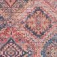 57 Grand by Nicole Curtis Series 1 2" x 6" Brick Red and Navy Blue Runner, , large