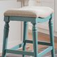 Linon Home Decor Hayes Counter Stool in Teal Blue, , large