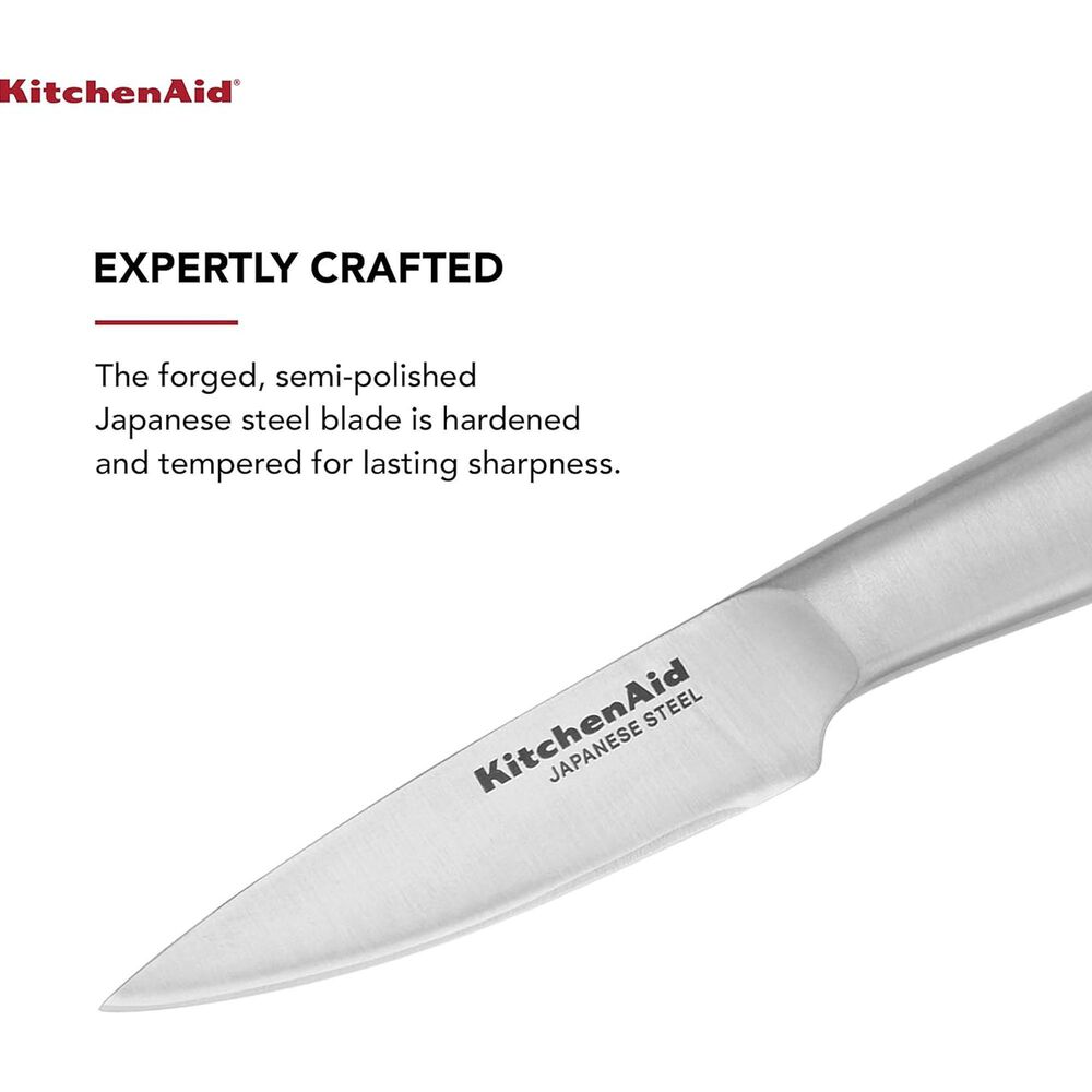 KitchenAid Gourmet 3.5&quot; Paring Knife with Blade Cover in Stainless Steel, , large
