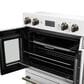 Forno Asti 30" Double Electric Wall Oven with Upper French Door in White, , large