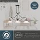 Vaxcel Monrovia 3-Light Linear Chandelier in Oil Rubbed Bronze, , large