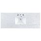 James Martin Vanities Brittany 60" Single Bathroom Vanity in Bright White with 3 cm Carrara White Marble Top and Rectangular Sink, , large