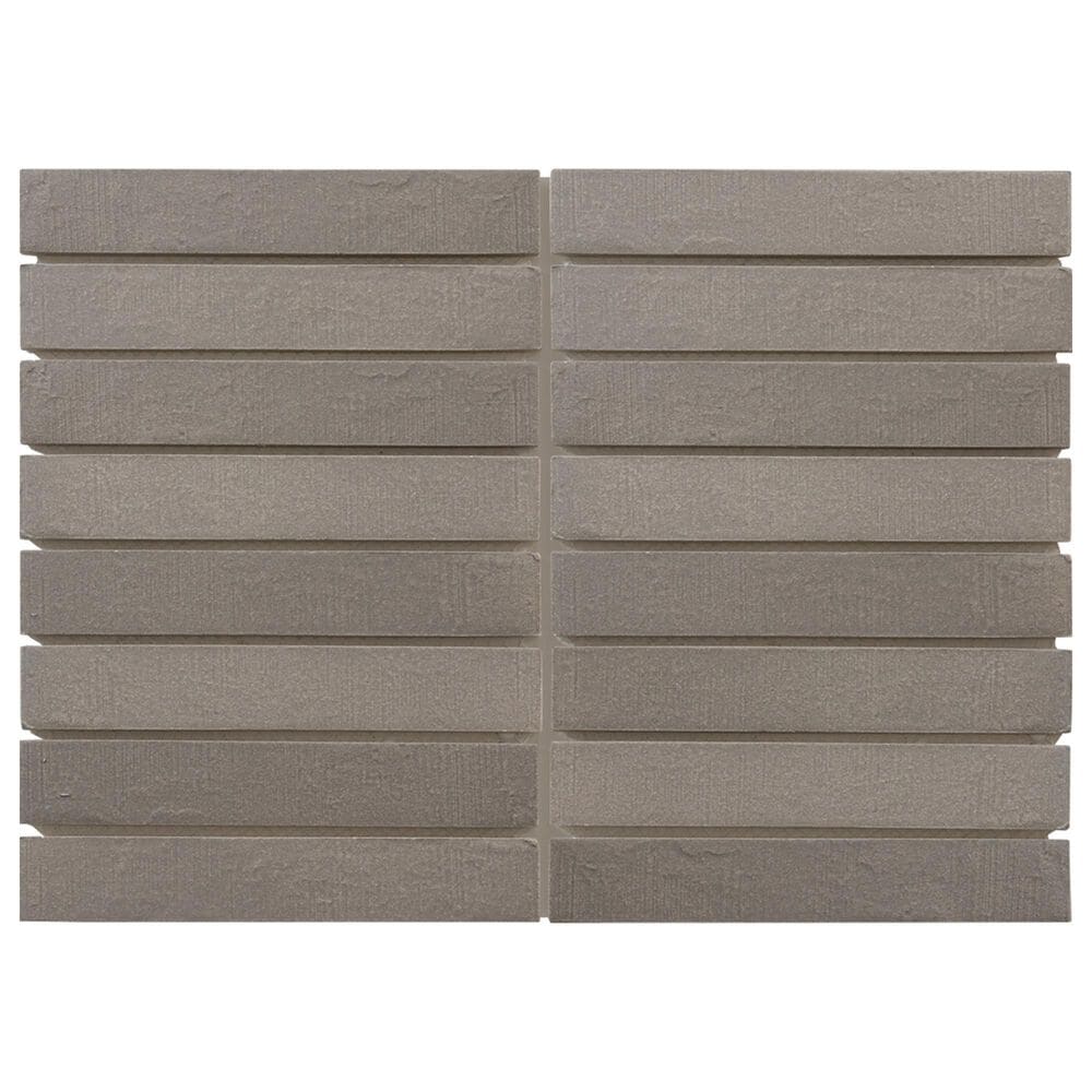 Emser Ikigai Peat 1" x 7" on 10" x 14" Porcelain Mosaic Sheet, , large
