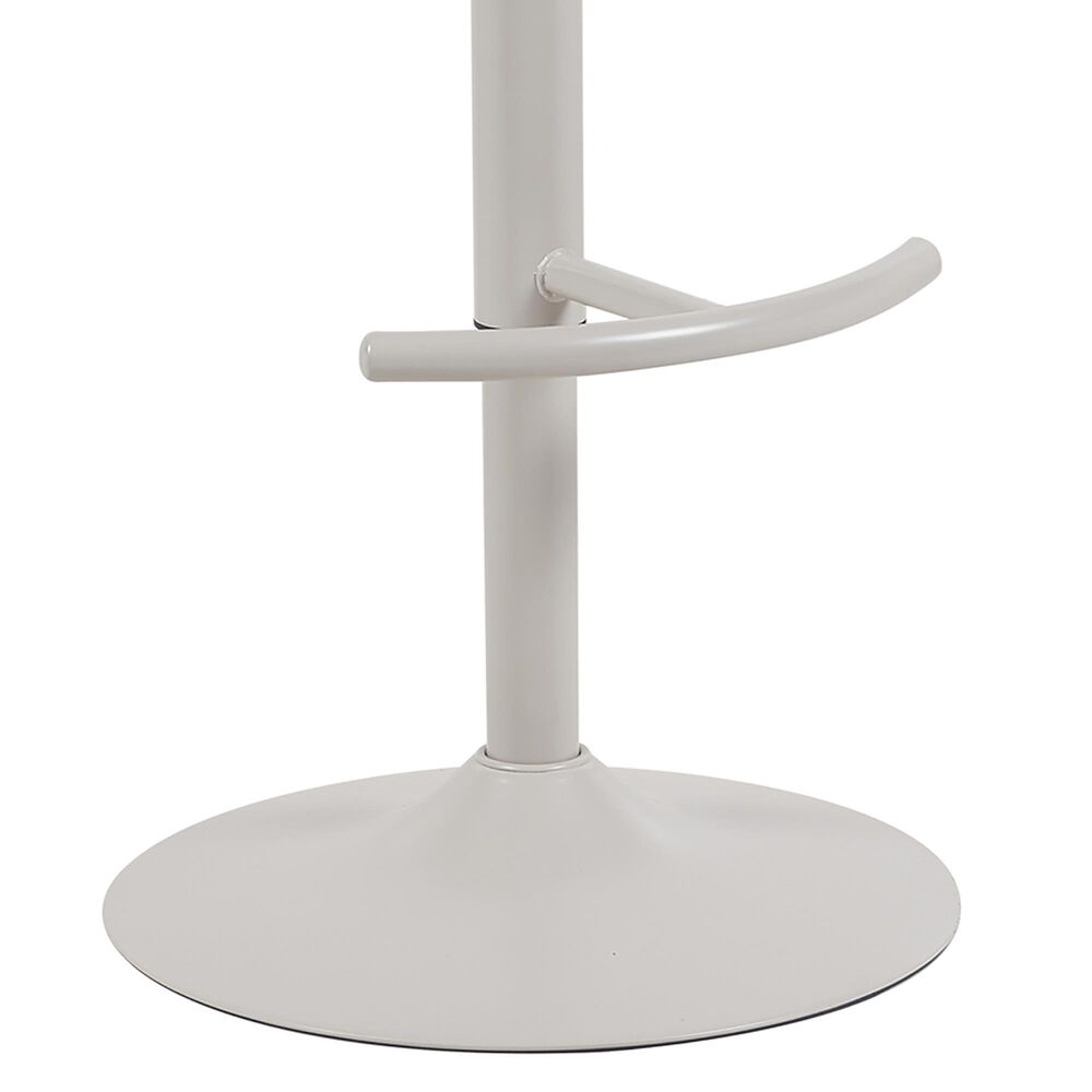 Armen Living Solstice Adjustable Barstool in Ivory, , large