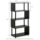 HOMLUX Flexi 5-Tier Rack Bookshelf in Espresso, , large