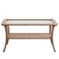 Sunwell Garden Outdoor Coffee Table with Shelf in Yellow, , large