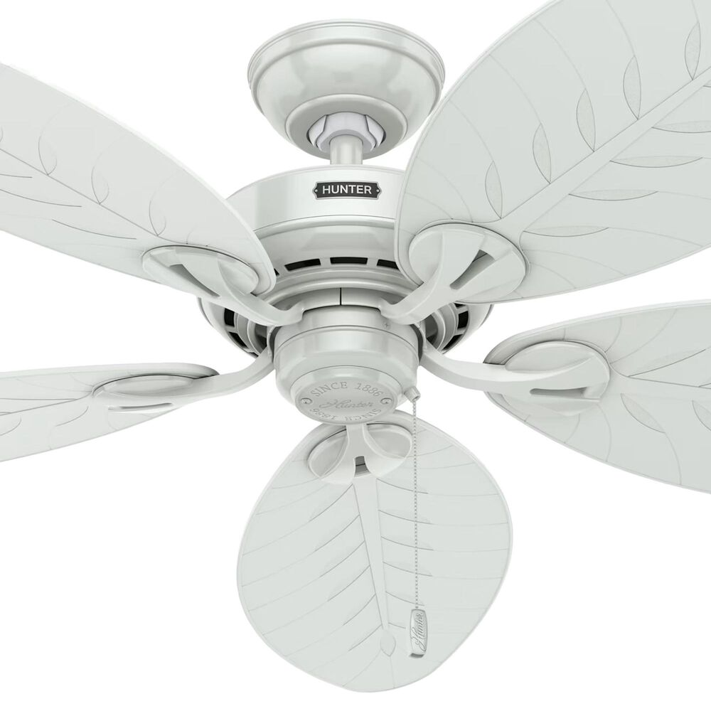 Hunter Bayview 54&quot; Outdoor Ceiling Fan in White, , large