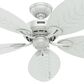 Hunter Bayview 54" Outdoor Ceiling Fan in White, , large