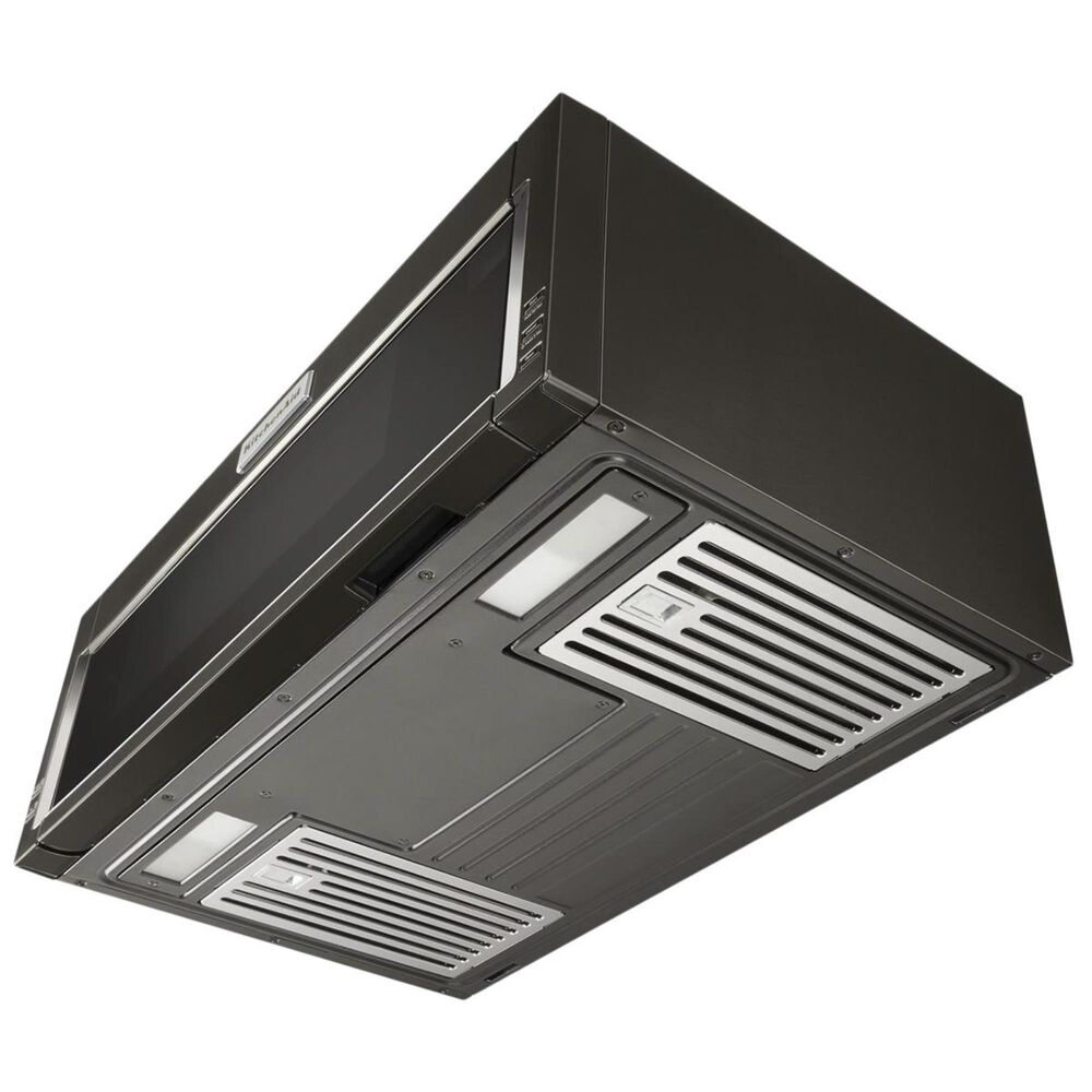 KitchenAid Low Profile Micro Hood Combo in Black Stainless Steel