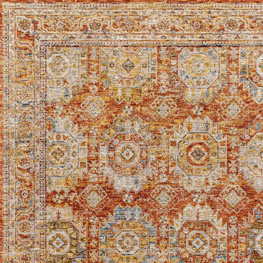 Surya Mona Lisa 2&#39; x 3&#39; Brick Red, Mustard, Tan, Sage, Dark Blue, Olive and Burgundy Area Rug, , large