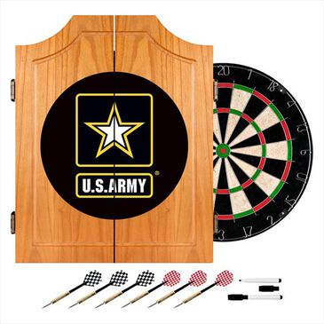 Timberlake Officially Licensed United States Army Logo Dart Cabinet Set in Light Wood, , large