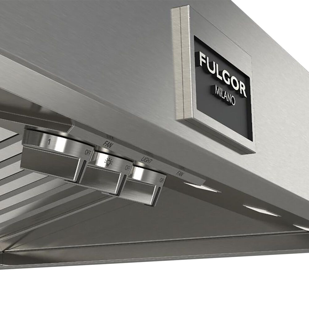 Fulgor Milano 600 Series 48&quot; Pro Wall-Mount Range Hood in Stainless Steel, , large