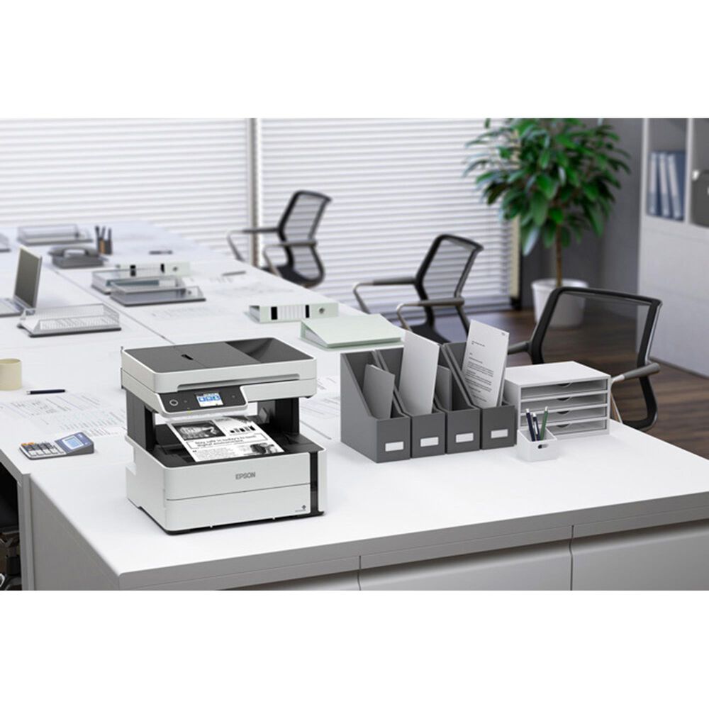 Epson EcoTank ET-M3170 Wireless Monochrome All-in-One Supertank Printer in White, , large