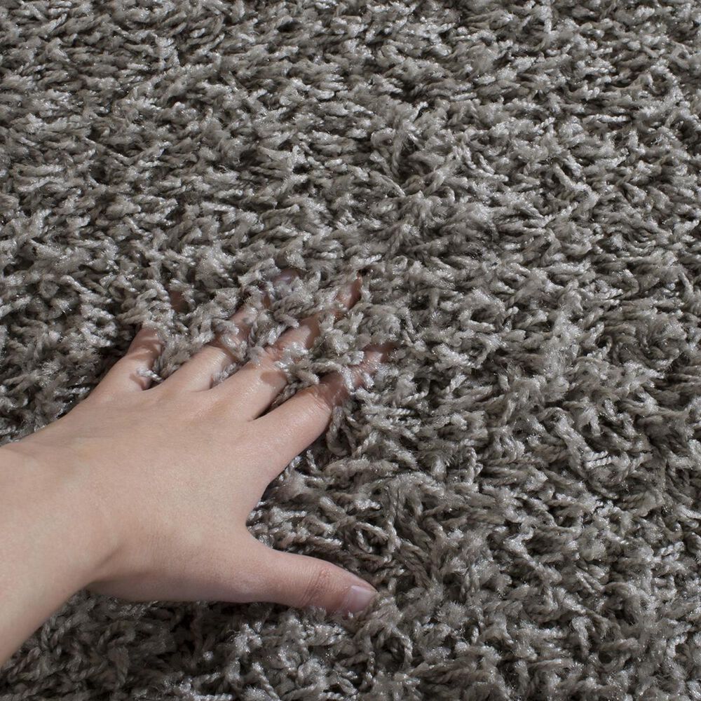 Safavieh Athens Shag SGA119F-4 4&#39; x 6&#39; Light Grey Area Rug, , large