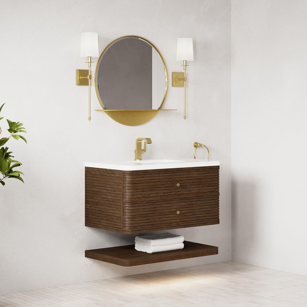 James Martin Allamari 36" Single Bathroom Vanity in Sable with Single Hole 3 cm White Zeus Silestone Top and Rectangular Sink, , large