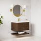 James Martin Allamari 36" Single Bathroom Vanity in Sable with Single Hole 3 cm White Zeus Silestone Top and Rectangular Sink, , large