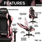 Techni Sport ProGamer2 Gaming Chair in Black and Pink, , large