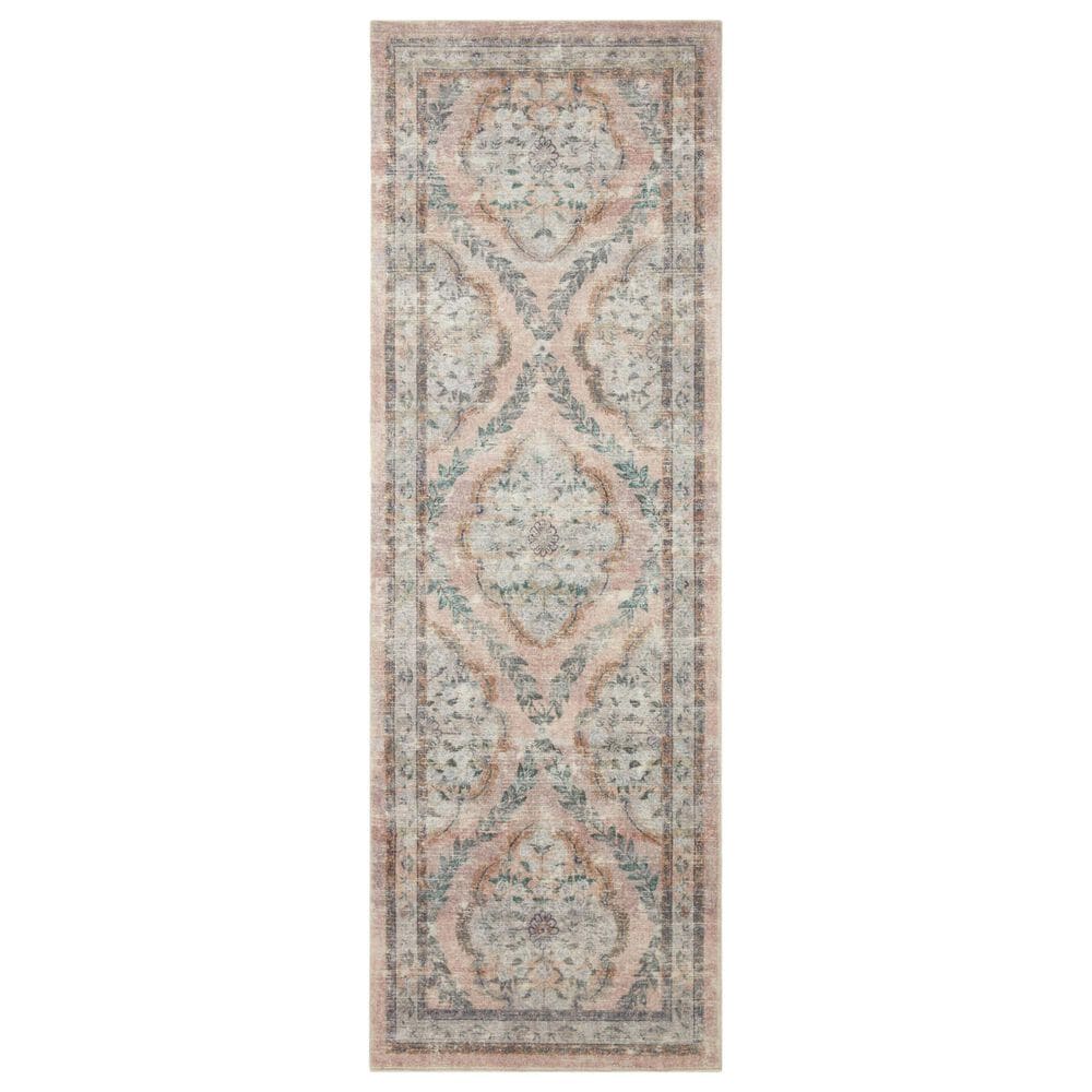 Rifle Paper Co Crafted by Cloth and Company Courtyard 2" x 5" Chateau Blush Runner, , large