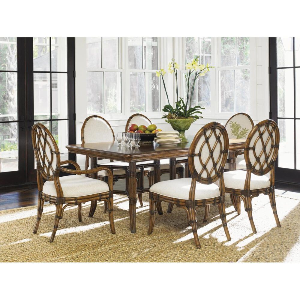 Tommy Bahama Home Bali Hai Gulfstream Oval Back Side Chair in Warm Brown, , large