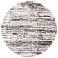 Surya Venice VNE-2301 7"9" Round Charcoal, Gray and Ivory Area Rug, , large