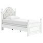 Ashley Kozlani Twin Upholstered Panel Bed in Matte White, , large
