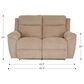 La-Z-Boy Joel Reclining Manual Loveseat in Oyster, , large
