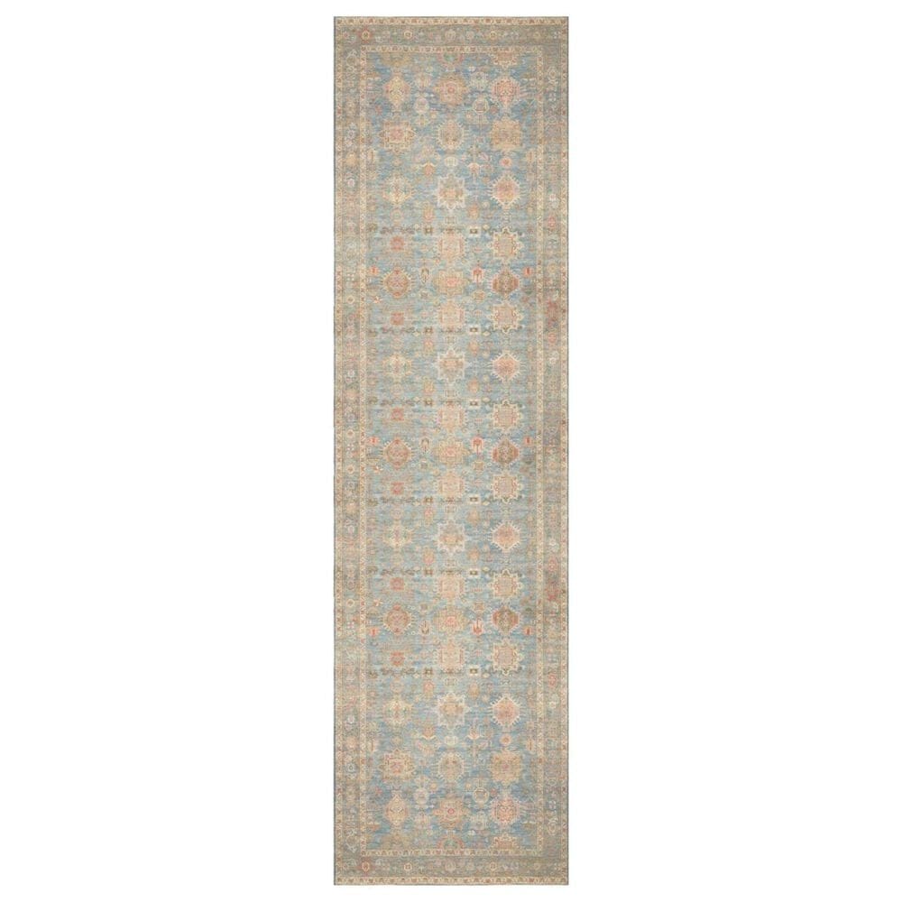 Nourison Vintage Washables Navy and Multicolor 2" x 6" Runner, , large