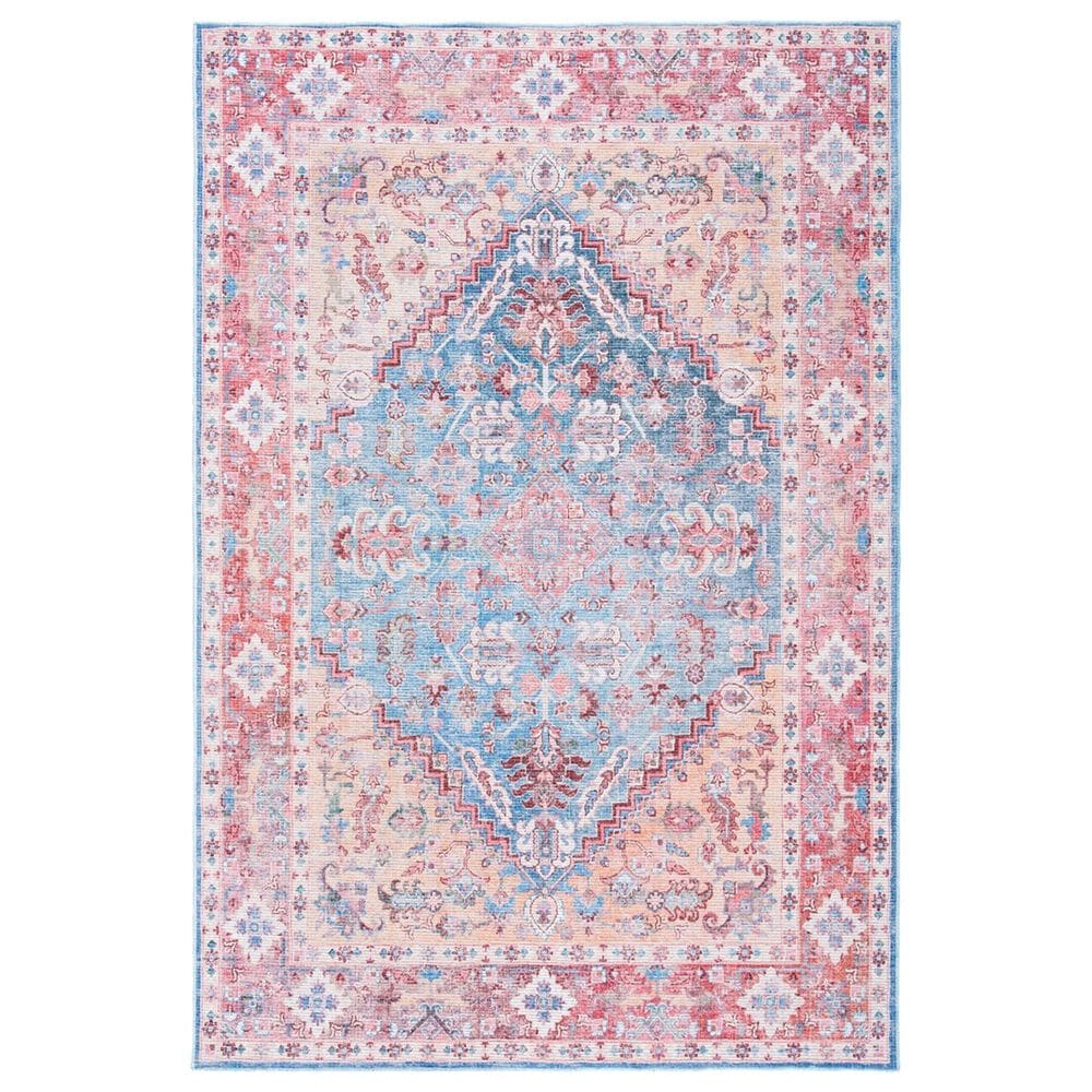 Safavieh Serapi Bohemian 8" x 10" Blue and Rust Area Rug, , large