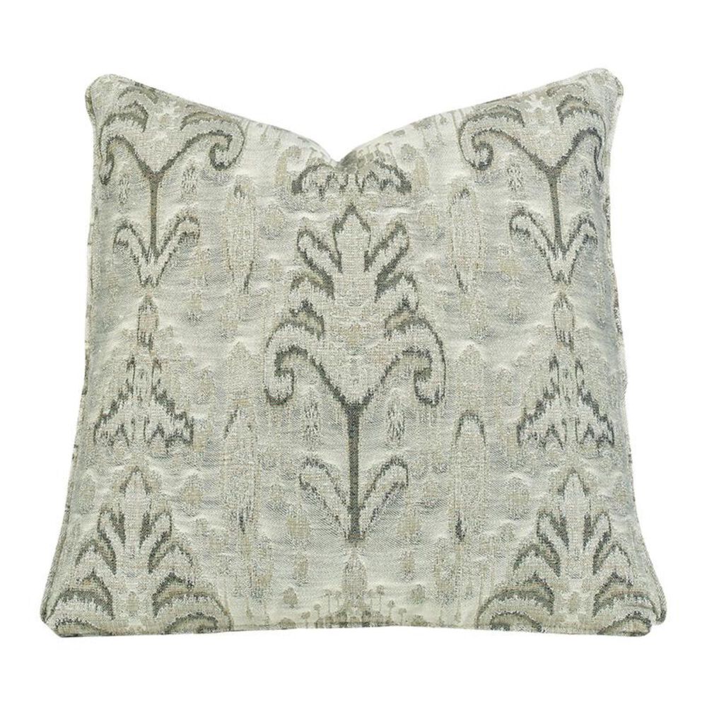 Aria Designs 22" x 22" Single Toss Pillow in Gray Floral Pattern, , large