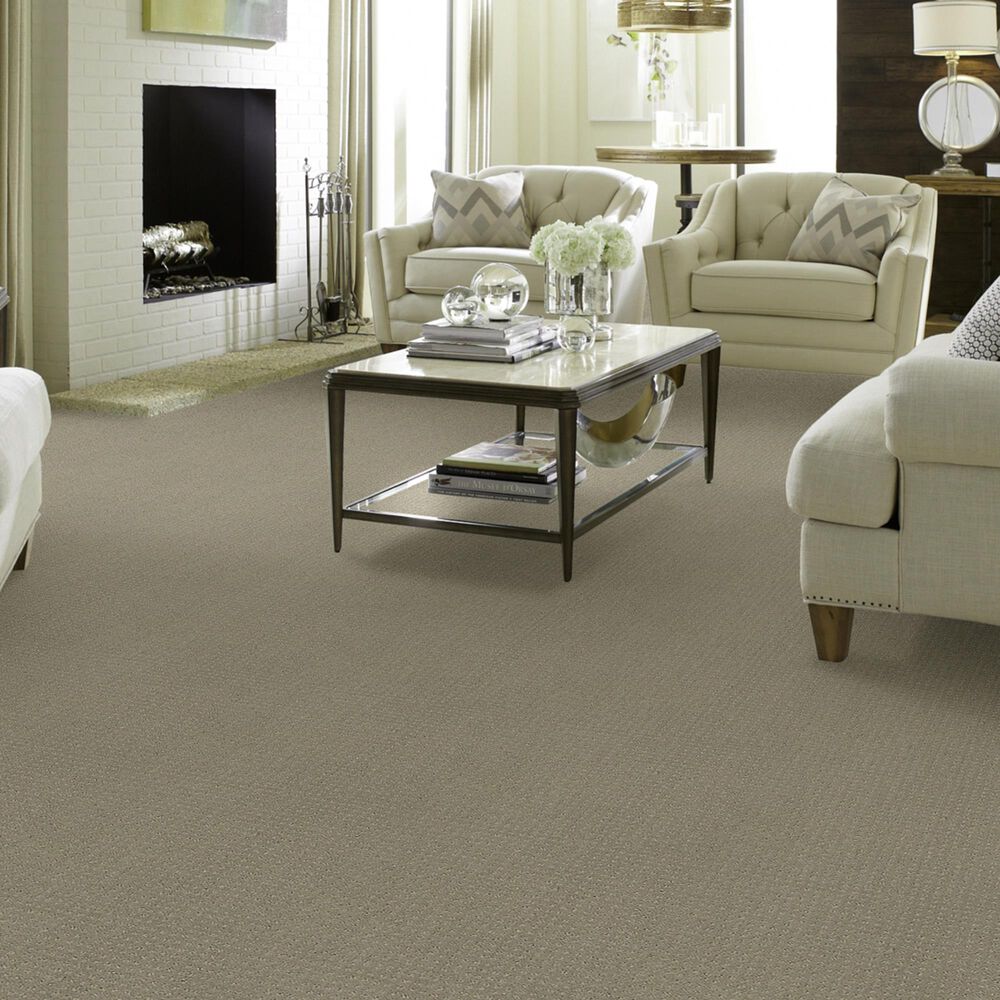Shaw Detailed Elegance Patterned Carpet in Ash, , large