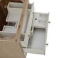 James Martin Vanities Celeste 36" Single Vanity in Sun-washed Oak with Embossed Shagreen and with 3 cm Parisien Bleu Quartz Top, , large