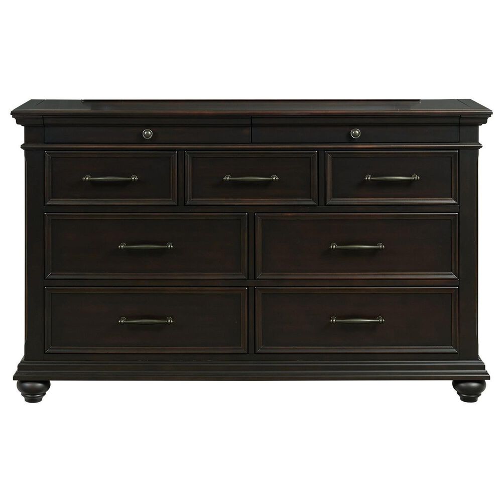 Mayberry Hill Slater Queen Storage Bed with Dresser and Nightstand in Black, , large