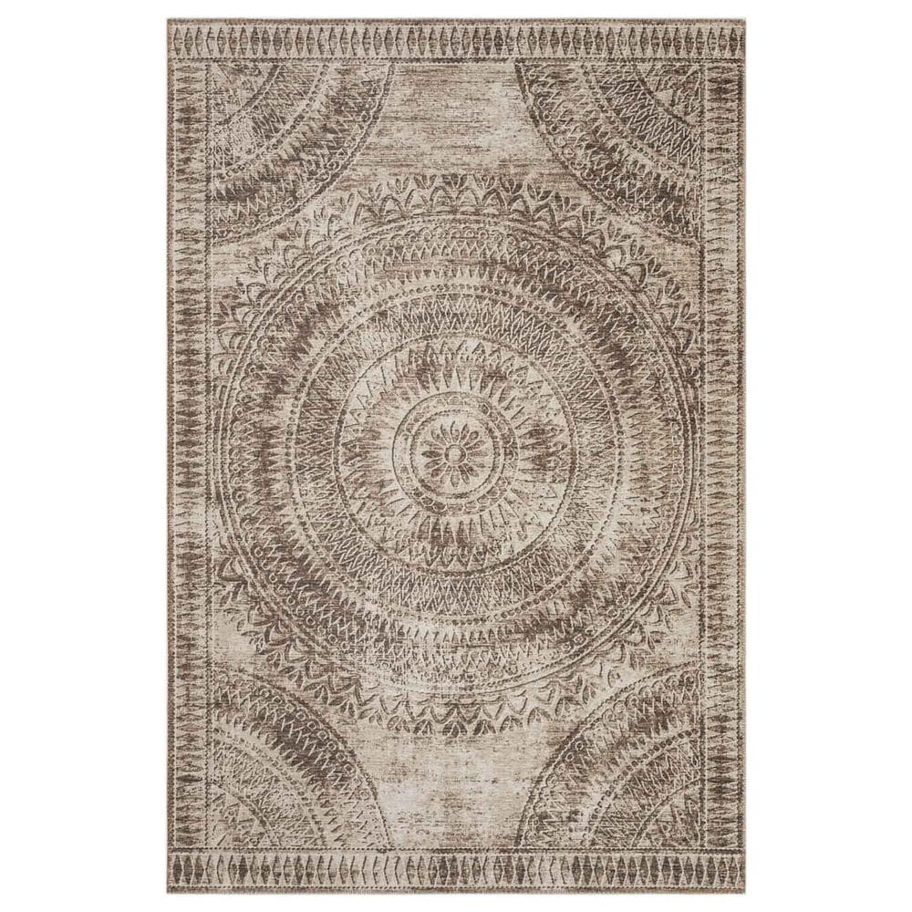 Dalyn Rug Company Sedona Oriental 2"3" x 12" Taupe Indoor/Outdoor Performance Runner, , large