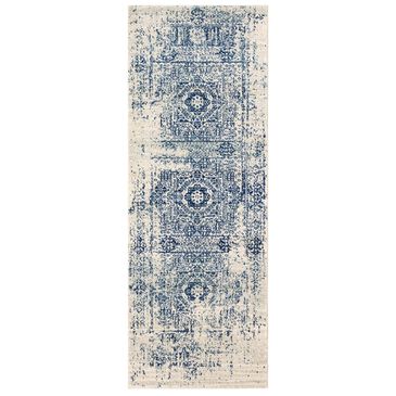 Surya Harput HAP-1025 2"7" x 7"3" Dark Blue, Light Gray and Beige Runner, , large