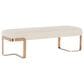 Hooker Furniture Eleana Upholstered and Metal Bench in Beige, , large