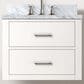 Lexora Home Castor 24" Single Bathroom Vanity in White with White Acrylic Top and Rectangular Sink, , large