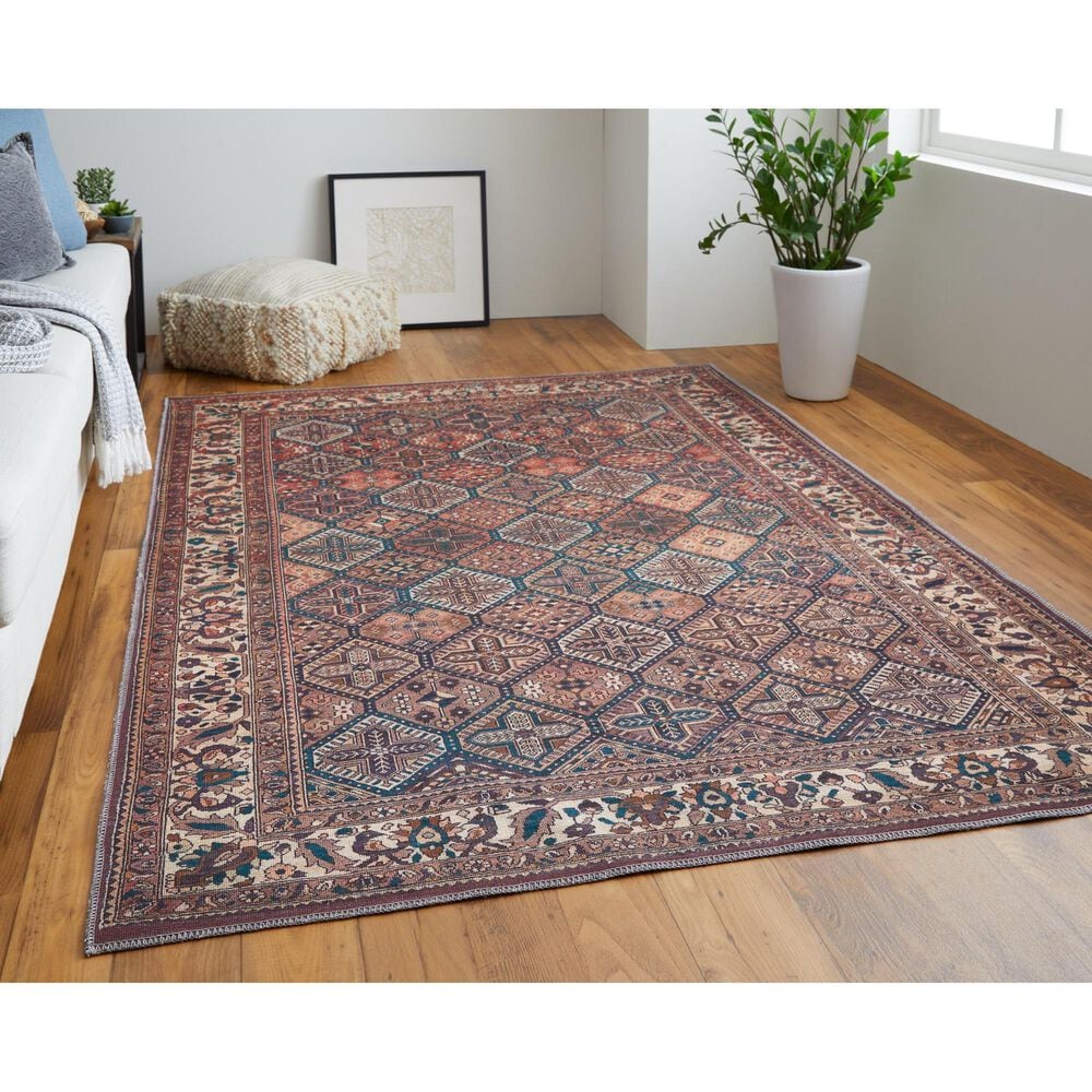 Feizy Rawlins 3&#39;11&quot; x 6&#39; Tan and Multicolor Area Rug, , large