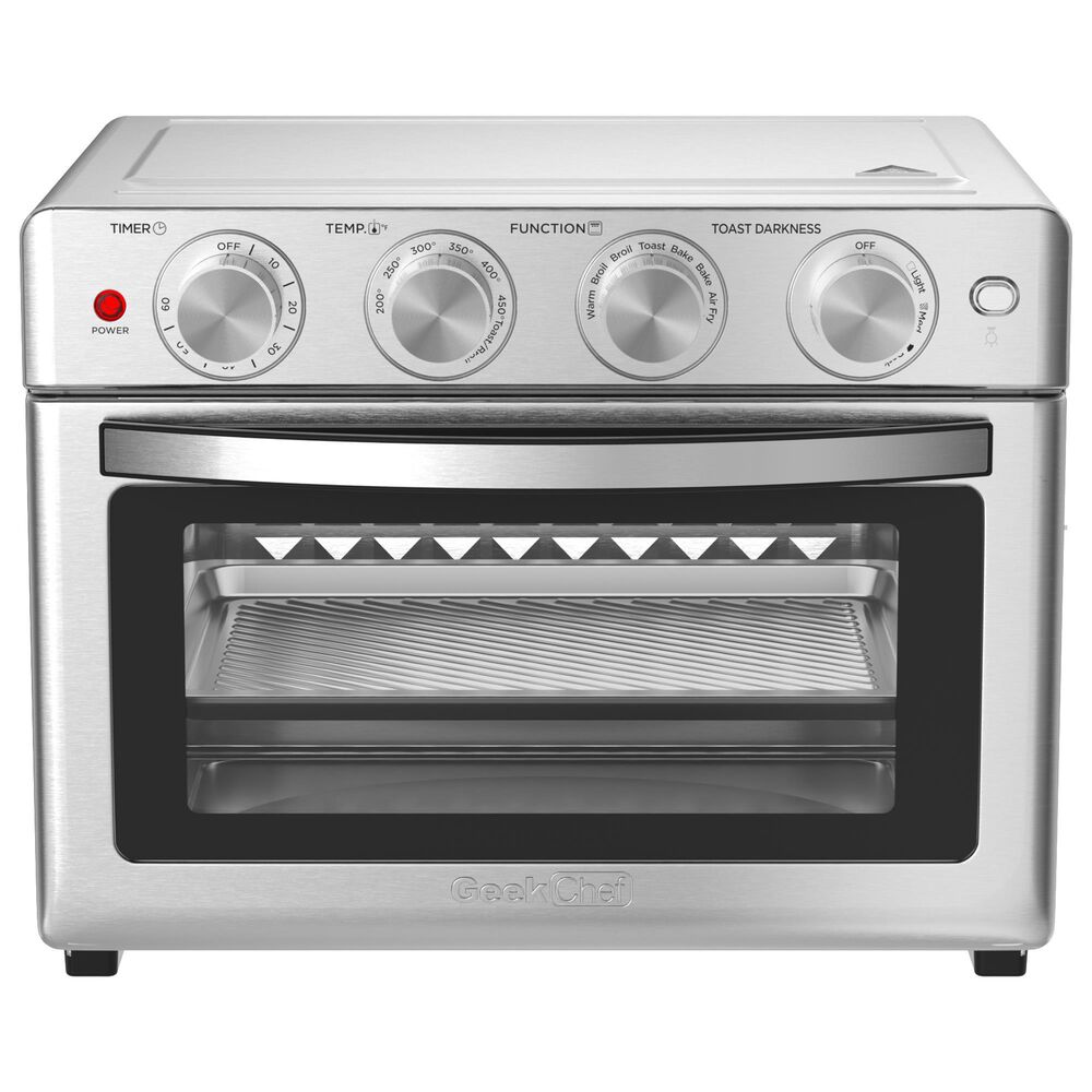 HOMLUX 26 Qt Air Fryer Toaster Oven in Silver, , large