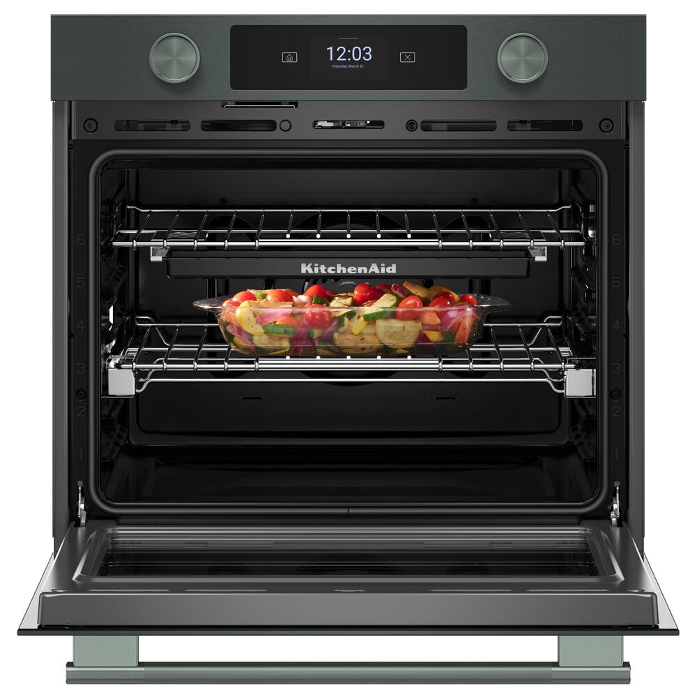 KitchenAid 2-Piece Kitchen Package with Juniper 30" Smart Single Wall Oven and Black 36" Induction Cooktop, , large