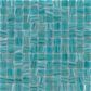 Emser Swirl Teal 1" x 1" Square on 12" x 12" Glass Mosaic Sheet, , large