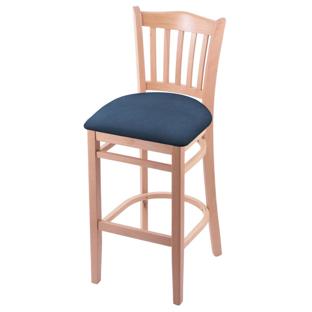 Holland Bar Stool 3120 30" Bar Stool with Natural Finish and Rein Bay Seat, , large