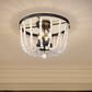 Golden Lighting Tabitha Flush Mount in Matte Black, , large