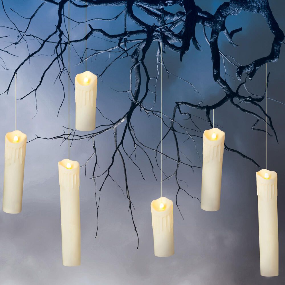 The Gerson Company Spooky Candles in Ivory (Set of 6), , large